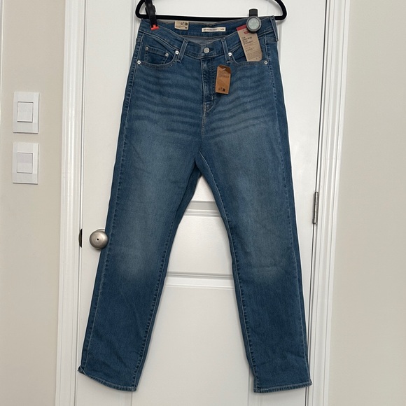 Levi's Women's Straight Leg Blue Jeans - Picture 1 of 4